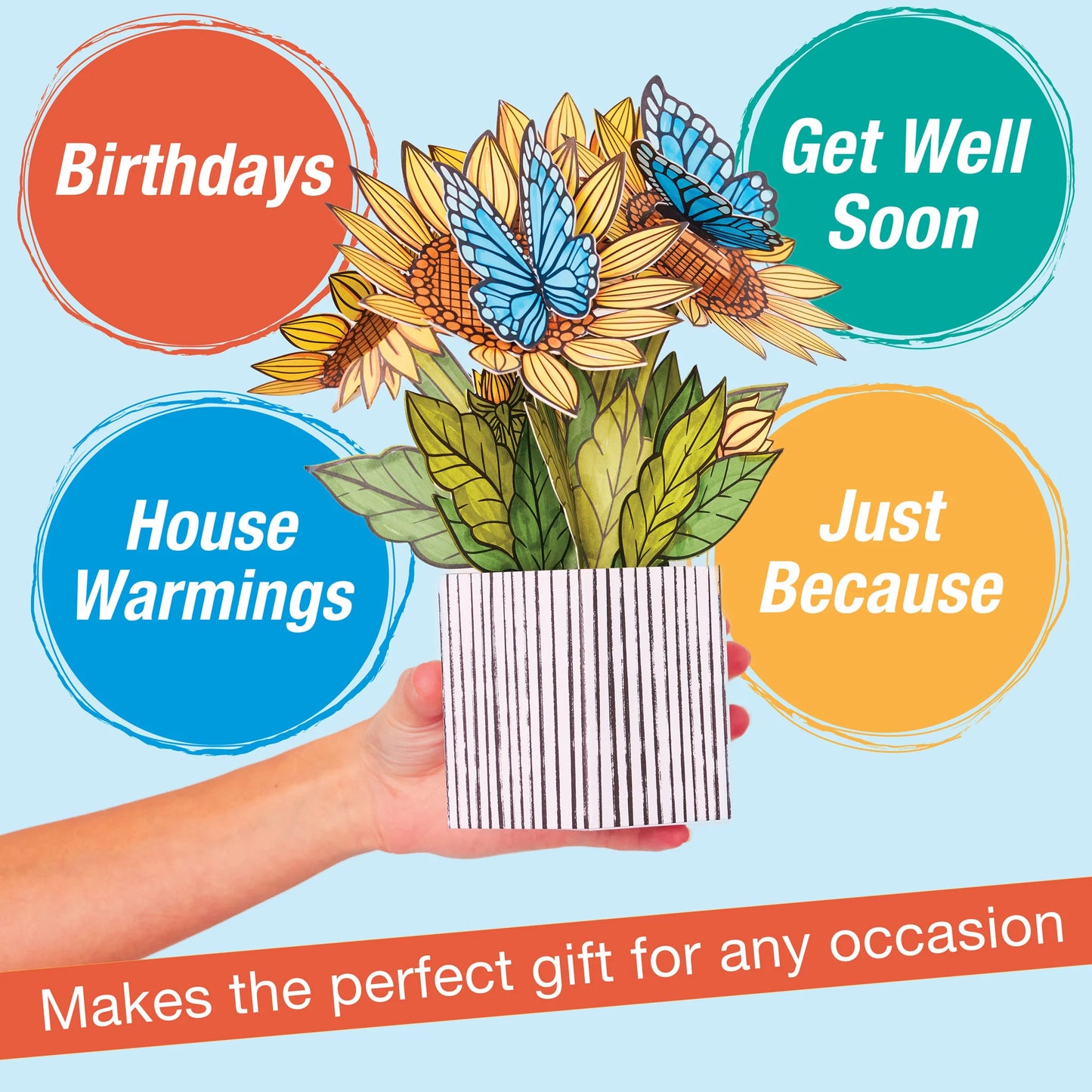 Popup Coloring Sunflowers