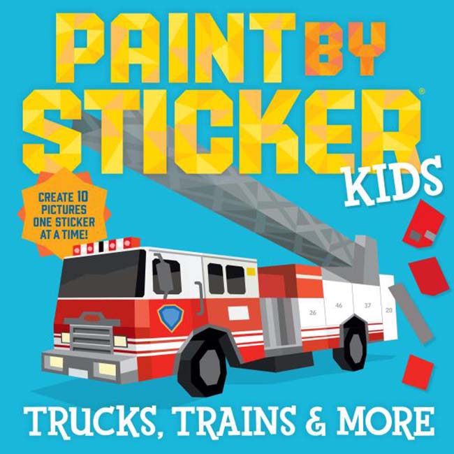 Paint by Stickers: Trucks, Trains and More