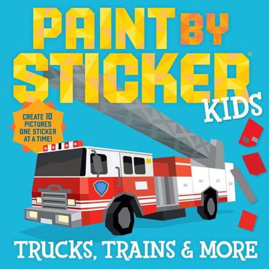 Paint by Stickers: Trucks, Trains and More
