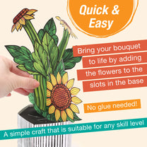 Popup Coloring Sunflowers