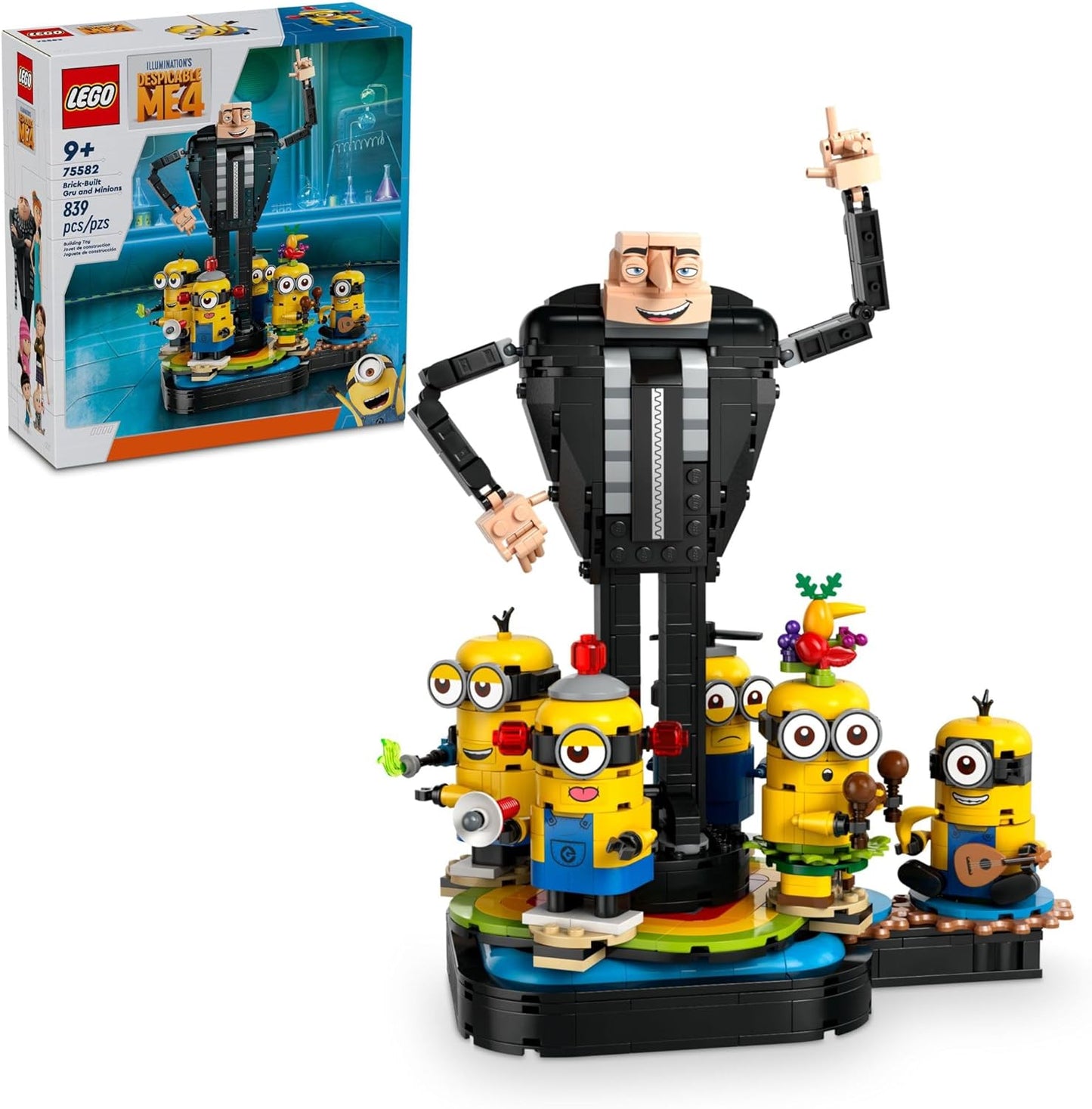 Brick-Built Gru and Minio-1