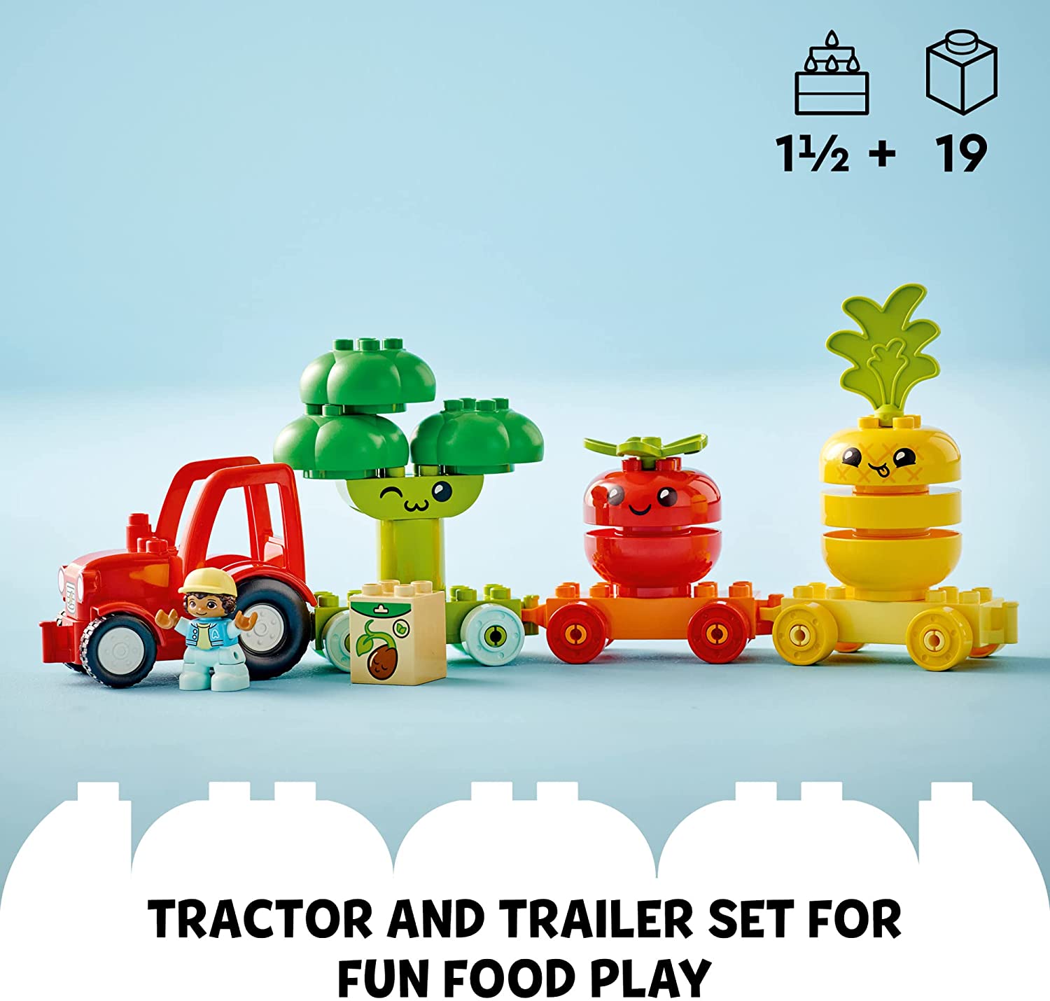 Duplo My First Fruit and Vegetable Tractor-1