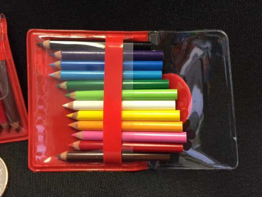 Asst Mini Pencils in Pouc