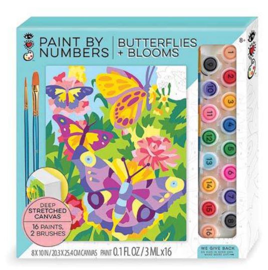 Paint Number Butterflies-1