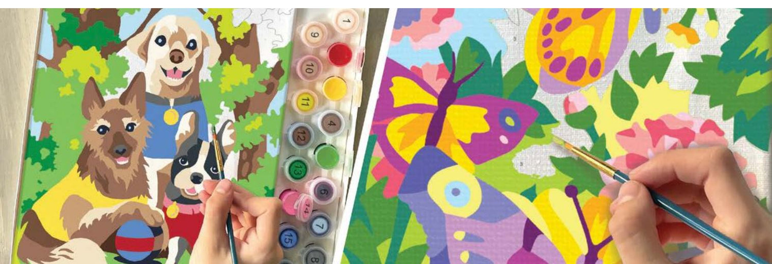 Paint Number Butterflies-3