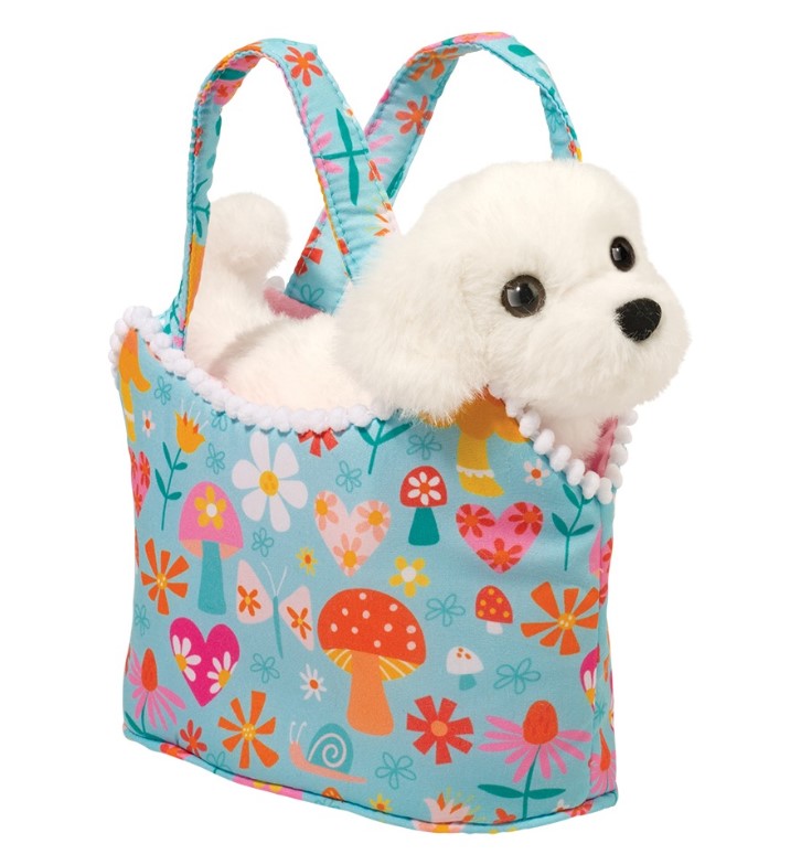Retro Sassy Sak with Bichon-1