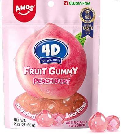 4d Fruit Gummy Peach-1