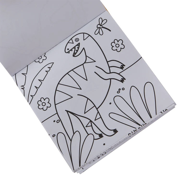 Carry Along Coloring Book Set Dinoland-3