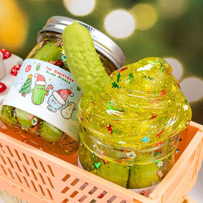 Christmas Pickle Slime-4
