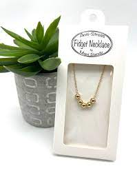 Gold Ball Fidget Necklace