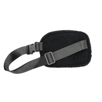 Black Sherpa Waist Bag