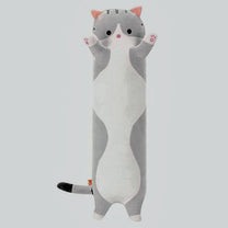 Long Grey Tabby Cat Pillow-1