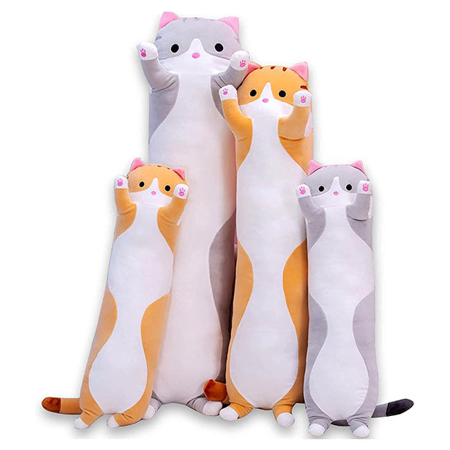 Long Grey Tabby Cat Pillow-4