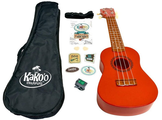 Kakoo Ukulele Sunset Red-1