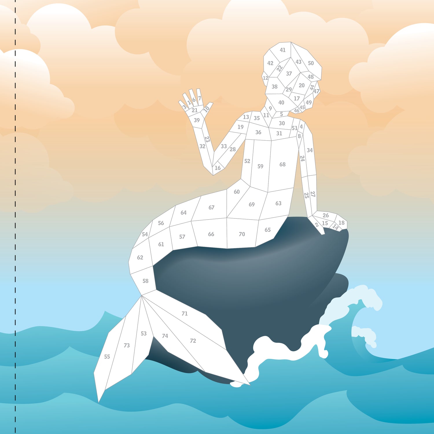 Paint by Sticker Mermaid