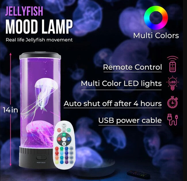 Jellyfish Lamp W/Remote