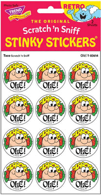 Ole! Taco Scratch 'n Sniff Stinky Stickers®