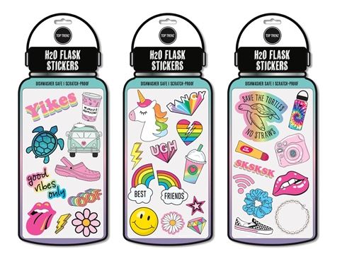 H20 Flask Stickers
