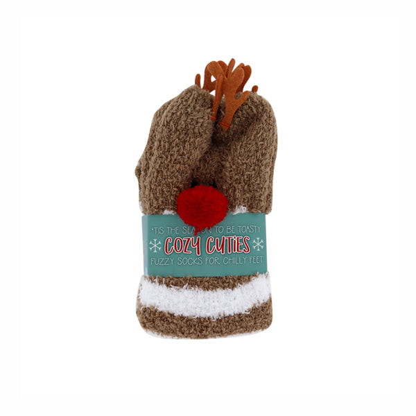 Fuzzy Holiday Socks
