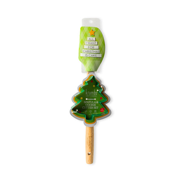 Holiday Spatula & Cookie Cutter Set