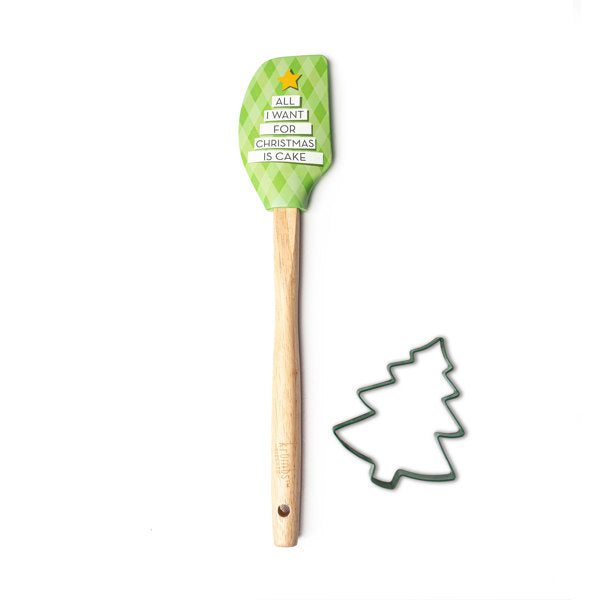 Holiday Spatula & Cookie Cutter Set